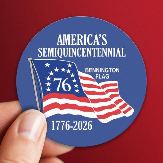 America's Semiquincentennial 1776-2026 USA 250 Runder Aufkleber