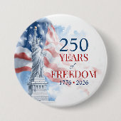 America's Semiquincentennial 250 Years Freedom Button (Vorderseite)