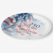 America's Semiquincentennial 250 Years Freedom Pappteller (Schrägansicht)