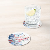America's Semiquincentennial 250 Years Freedom Runder Pappuntersetzer (Vor Ort)