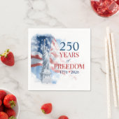 America's Semiquincentennial 250 Years Freedom Serviette (Beispiel)