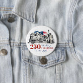 America's Semiquincentennial 250 Years of Freedom Button (Beispiel)
