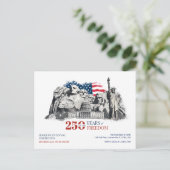 America's Semiquincentennial 250 Years of Freedom Postkarte (Stehend Vorderseite)