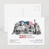 America's Semiquincentennial 250 Years of Freedom Postkarte (Vorne/Hinten)