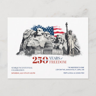 America's Semiquincentennial 250 Years of Freedom Postkarte