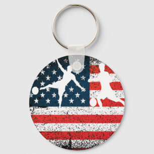 Americen Patriot Beach Soccer Schlüsselanhänger