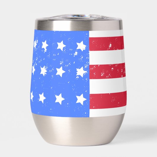 AmeriChic Drape Stemless Wine Tumbler (Vorderseite)