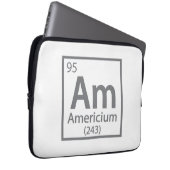 Americium - American Science Periodic Table Laptopschutzhülle (Vorne Rechts)