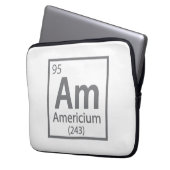 Americium - American Science Periodic Table Laptopschutzhülle (Vorderseite Links)