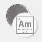 Americium - American Science Periodic Table Magnet (Vorderseite/Rückseite)