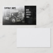 americkan classick Schwarz-LKW Visitenkarte (Vorne/Hinten)