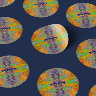 Americus Video #12: "Funeral Zuhause Funhouse" Cov Runder Aufkleber