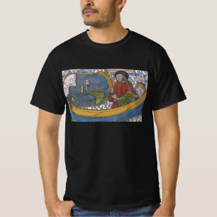 Amerigo Vespucci Entdecker auf einer Karte Amerika T-Shirt