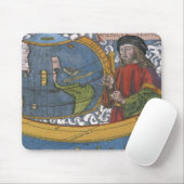 Amerigo Vespucci Explorer auf einer Karte von Amer Mousepad (Mit Mouse)