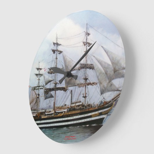 Amerigo Vespucci Große Wanduhr (Winkel)