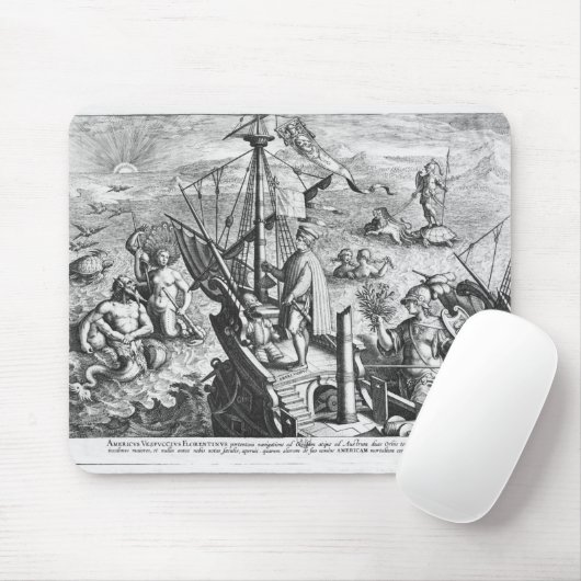 Amerigo Vespucci Mousepad (Mit Mouse)