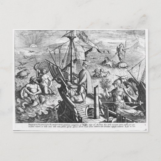 Amerigo Vespucci Postkarte (Vorderseite)