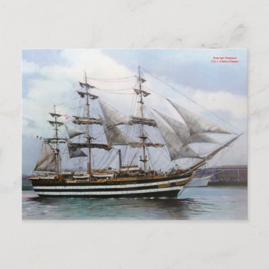 Amerigo Vespucci Postkarte (Vorderseite)