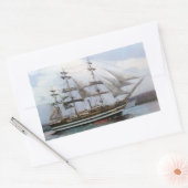 Amerigo Vespucci Rechteckiger Aufkleber (Umschlag)