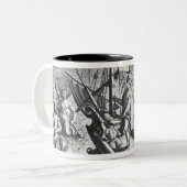 Amerigo Vespucci Zweifarbige Tasse (Vorderseite Links)