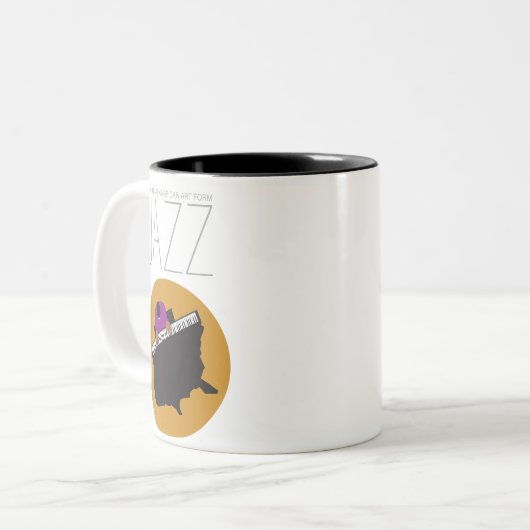 AmeriJazz Zwei-Tone-Tasse Zweifarbige Tasse (Vorderseite Links)