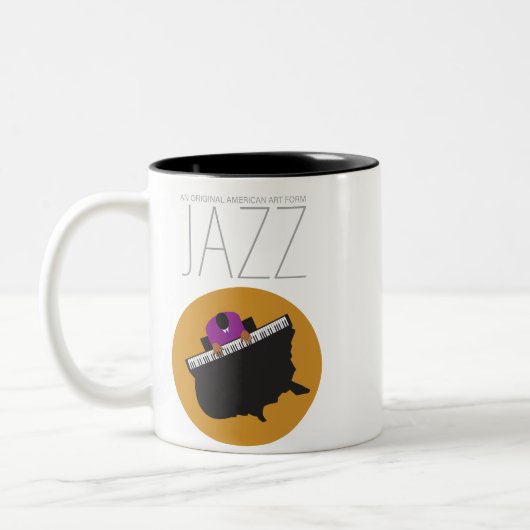 AmeriJazz Zwei-Tone-Tasse Zweifarbige Tasse (Links)