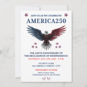 AMERIKA250 PARTY 4. JULI EINLADUNG (Vorderseite)