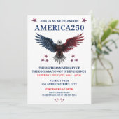 AMERIKA250 PARTY 4. JULI EINLADUNG (Stehend Vorderseite)