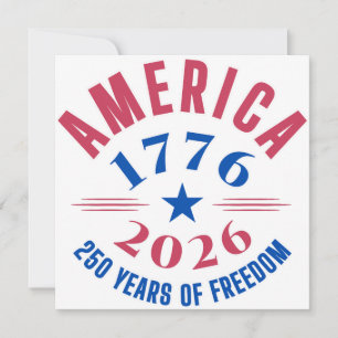 AMERIKA 1776 2026 250 Jahre Freiheitsjubiläum Einladung