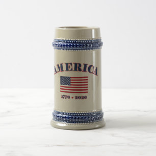 Amerika 1776 / 2026 bierglas