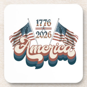 Amerika 1776–2026, Patriotisch, USA 250 Jahre Getränkeuntersetzer