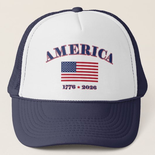 Amerika 1776 / 2026 truckerkappe (Vorderseite)