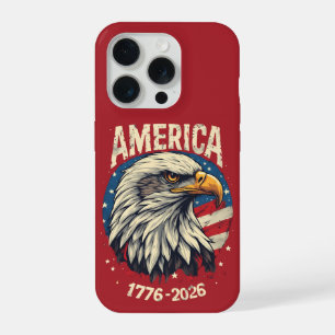 Amerika 1776 2026 Weißkopfseeadler Patriotische US iPhone 15 Pro Hülle