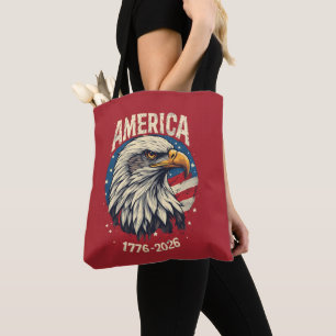 Amerika 1776 2026 Weißkopfseeadler Patriotische US Tasche