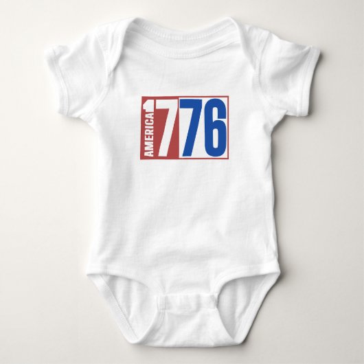 AMERIKA 1776 BABY STRAMPLER (Vorderseite)