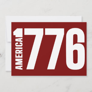 AMERIKA 1776 EINLADUNG