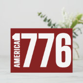 AMERIKA 1776 EINLADUNG (Stehend Vorderseite)