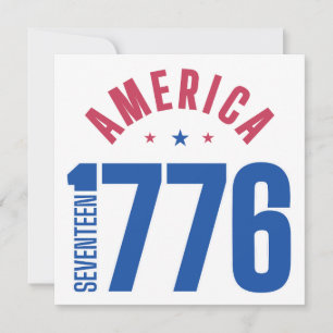 AMERIKA 1776 Jahr der Freiheit  Einladung