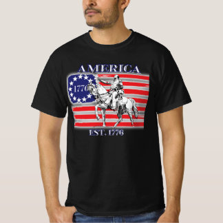 Amerika 1776 mit George Washington T - Shirt