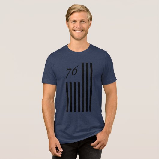 Amerika 1776 Tri-Blend shirt (Vorderseite voll)