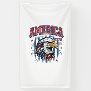 Amerika 1776 Vintage Adler Patriotisches Shirt Des Banner