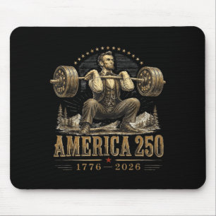 Amerika 250 1776 2026 16. Präsident Fitnessstudio Mousepad