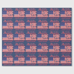 Amerika 250 1776-2026 geschenkpapier
