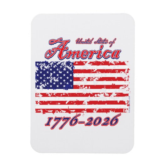 Amerika 250 1776-2026 magnet (Vertikal)