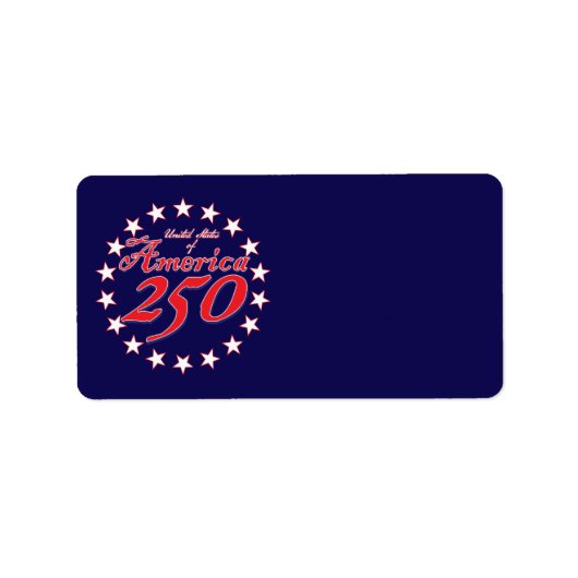 Amerika 250 adressaufkleber (Vorne)