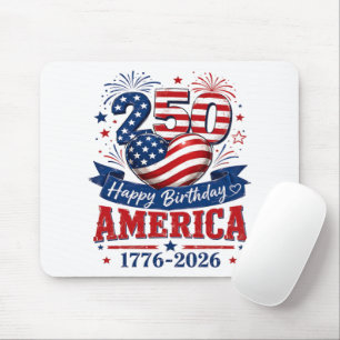 Amerika 250 Alles Gute zum Geburtstag Patriotische Mousepad