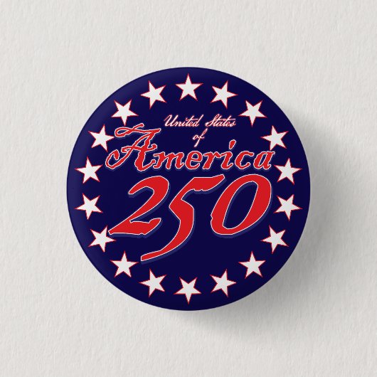 Amerika 250 button (Vorderseite)