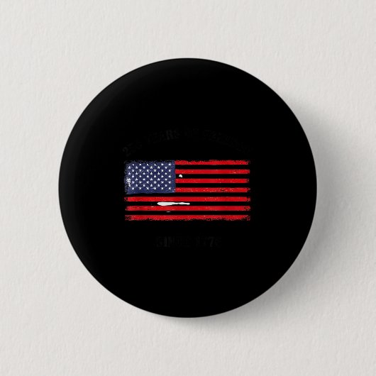 Amerika 250 der Freiheit 4. Juli Button (Vorderseite)