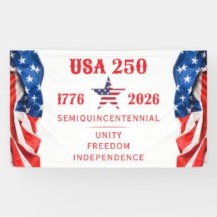 Amerika 250 Einheit Freiheit Unabhängigkeit R Patr Banner