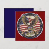 Amerika 250  einladung (Vorne/Hinten)